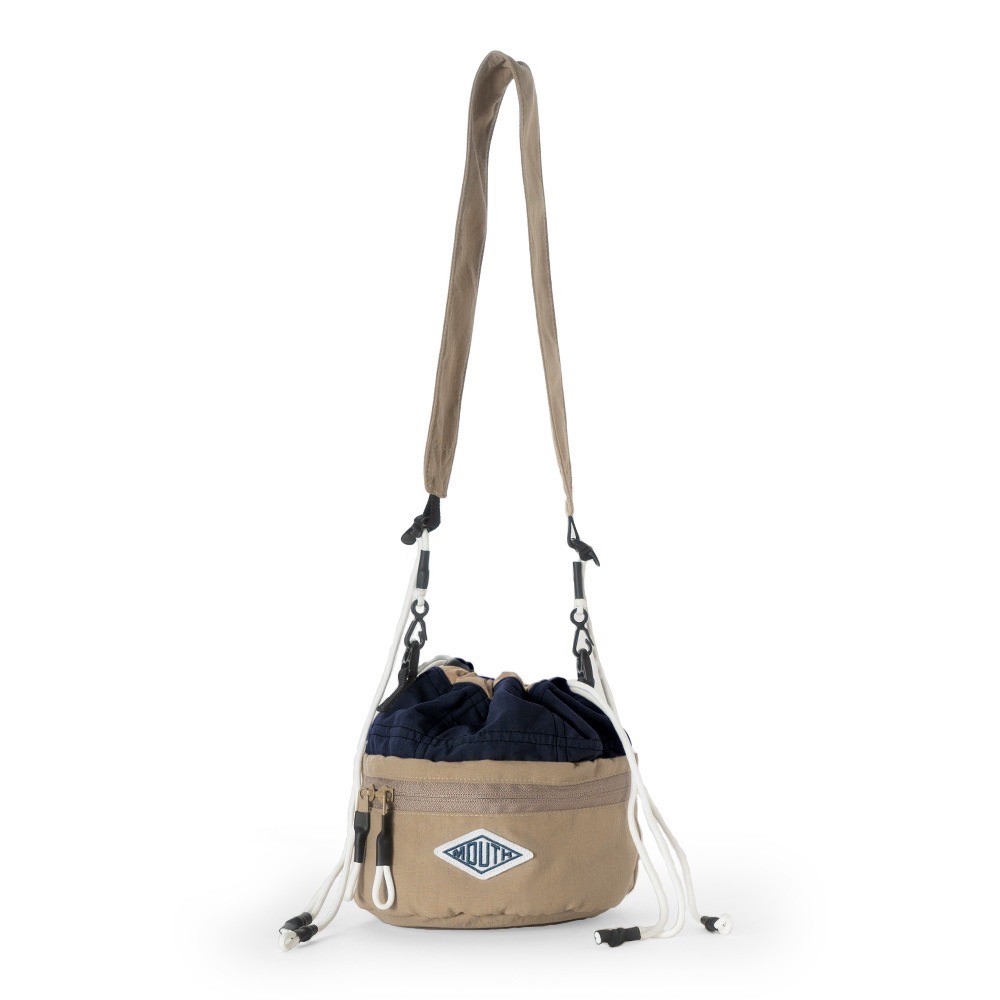 Flex String Bag (BEIGE/DEEPNAVY) /3L
