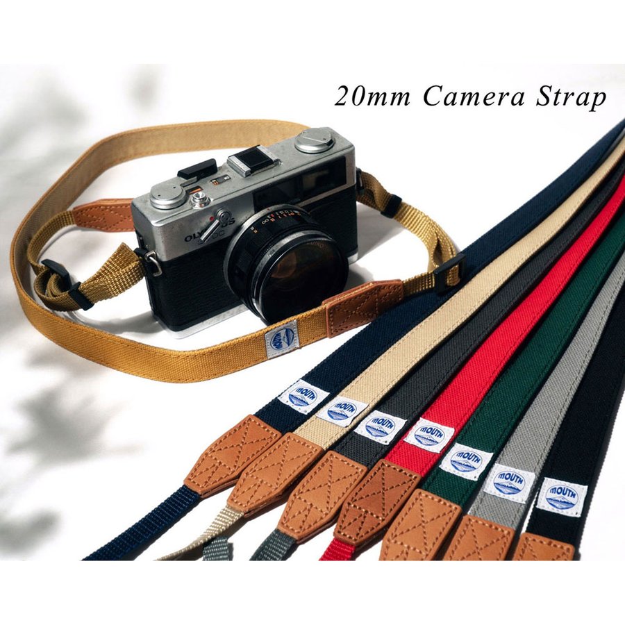 20mm Camera Strap (BLACK)｜カメラストラップ | カメラバッグのMOUTH
